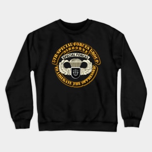 SOF - 5th SFG - Airborne Badge Crewneck Sweatshirt